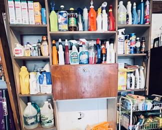 Hugh cleaning supply in this home, everything from, Windex -Baking Soda, lawn miracle grow etc. 