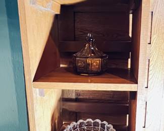 Unique Vintage Custom made 4- Shelf Cabinet , for any room 