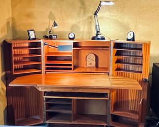 Nice Cabinet Desk / Century Teak Box look 