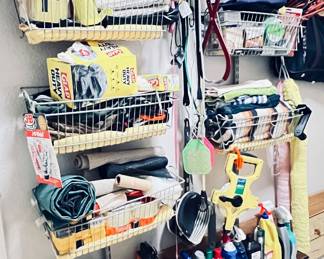 Utility Room with a variety cleaning tools and misc items