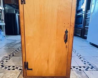 Handcrafted Small  Wooden Cabinet with shelf inside for kitchen or any area of your home.