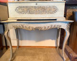 Collector-grade Swiss cylinder music box (c. 1890), attributed to Ferer Frères. Piano-form case, fully working movement, original program card. Honest antique condition with one missing comb tooth.