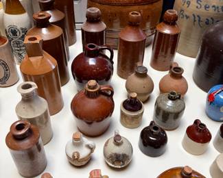 Antique stoneware, 19th–early 20th century. Original glaze & patina.