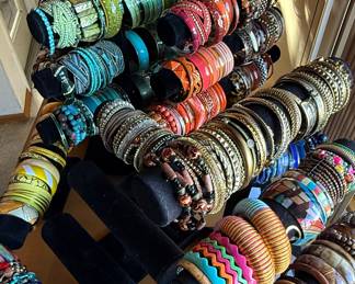 Large Assortment of Fashion & Artisan Bracelets