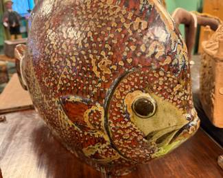Large Mexican Tonala art pottery fish by Jorge Wilmot. $800/OBO
