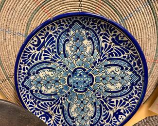 Authentic Mexican Talavera Wall Plate, raditional Talavera tin-glazed earthenware, Late 20th century (c. 1990s–early 2000s), Puebla, Mexico. “URIARTE PUE. MEX 28 TIO4 G.J.C." $275/OBO
