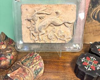 Chinese Temple relief carved stone Late Qing to early Republic early 20th century . Value $1200, OBO