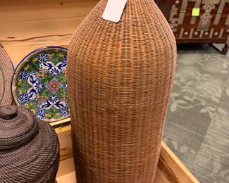  Living Braided Lampshade in the Bottle design, made of rattan. $250/OBO