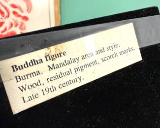 19th Century Burmese Wooden Buddha Figure, $1,750/OBO