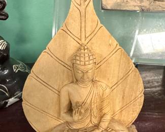 Carved Wooden Buddha Figure, $450/OBO