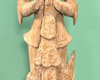 Antique Carved Wooden Standing Figure, $2000/OBO