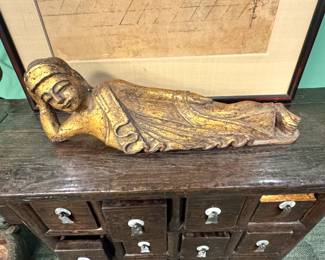 Reclining Gilt Buddha Figure $650/OBO