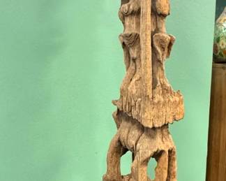 Antique African Tribal Carved Wood Totem Figure, $2,850/OBO