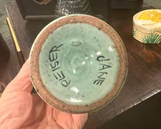 Jane Goslin Peiser American 1932-2022 Late 20th century Hand made stoneware with celadon glaze  value $1000/OBO