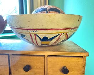 Southwestern Hand-Painted Pottery Bowl, $450/OBO