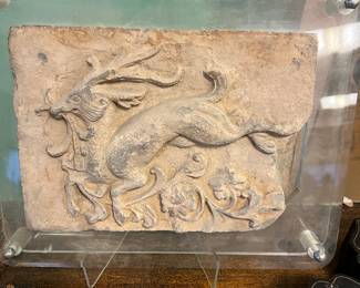 Chinese Temple relief carved stone Late Qing to early Republic early 20th century . Value $1200, OBO