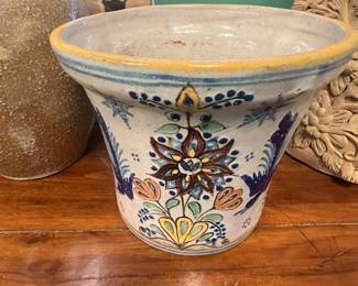 Studio pottery planter, Mexico, 1978 signed, value $200 OBO