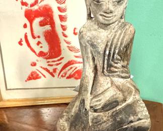 19th Century Burmese Wooden Buddha Figure, $1,750/OBO