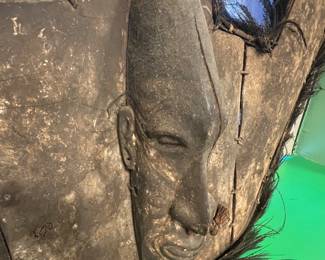 Antique West African ceremonial Mask (Gurunsi / Bwa / Mossi region Burkina Fasso / northern Ghana) late 19th- early 20th century,  not a turist art, it is used in community ceremonies, serious ethnographic object, value $5000 OBO