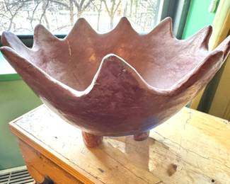 Sculptural Studio Pottery Footed Bowl $250/OBO