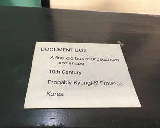 Vintage Korean wooden document box (munseoham) late 19th century, Value $1000 OBO