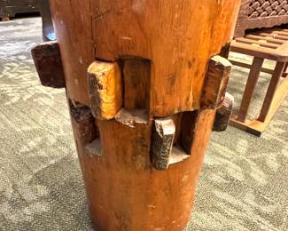 Antique Solid Wood Butcher Block Stool / Chopping Stand, $650/OBO