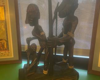 African carving Erotic fertility virility wood carved figurine , value $250 OBO