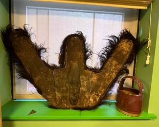 Antique West African ceremonial Mask (Gurunsi / Bwa / Mossi region Burkina Fasso / northern Ghana) late 19th- early 20th century,  not a turist art, it is used in community ceremonies, serious ethnographic object, value $5000 OBO