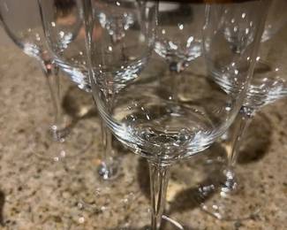 Noritake Troy crystal wine glasses