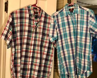 Eddie Bauer & Nordstrom mens poplin shirts 