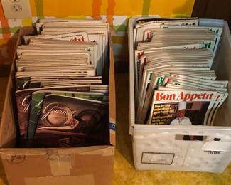 1970s & 80s Gourmet & Bon Appetit magazines 