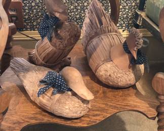 Straw & wood chicken & ducks 