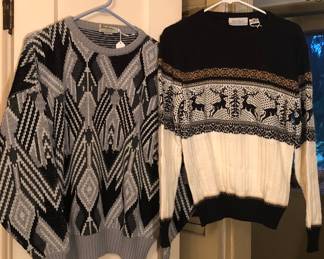 Vintage men’s sweaters by Santana & Rob Winter
