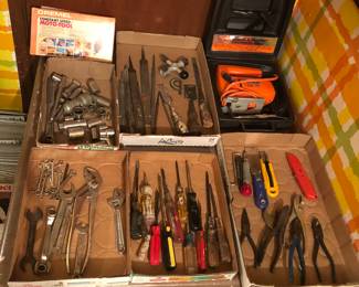 Hand tools, Dremel Moto-tool, Black & Decker variable speed jig saw