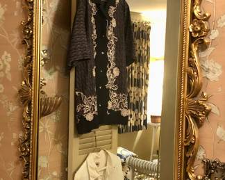 Large gilt mirror (33” x 40”)