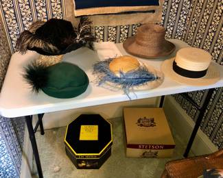 Old hats & hat boxes 