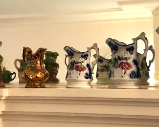 Antique & figural pitchers 