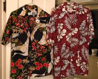 Hawaiian shirts, size med. - left one is Hilo Hattie’s