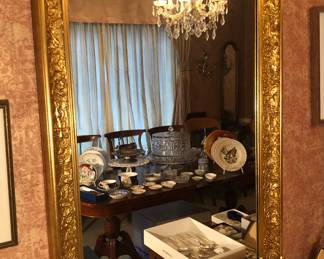 Large gilt mirror - 29” x 41” x 2” deep