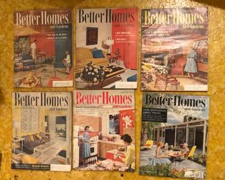 1950s & 60s Better Homes & Gardens magazines 