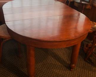 Table with two 10” leaves in place (as shown 62” long)