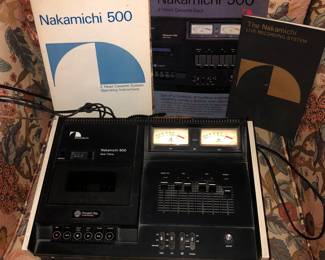 Nakamichi 500 - 2 head cassette deck. Powers on - otherwise untested 
