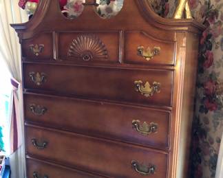 Detail of top of highboy