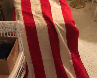 HUGE 48 star wool flag (approx. 6x10 ft.) - some holes 