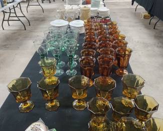 Amber Granny chic glasses. Vintage, several sizes.  