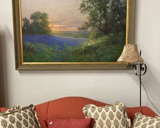 Robert Pummill giclee beautifully framed bluebonnets.