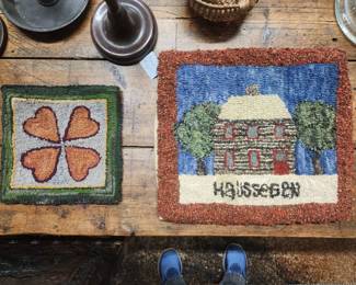 Hand hooked rugs