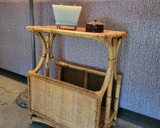 Bamboo side table