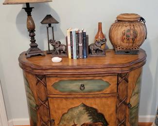Demi lune side table