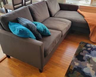 Med blue sectional